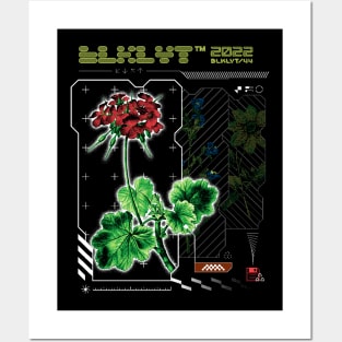 BLKLYT/44 - CYBERPUNK FLOWER Posters and Art